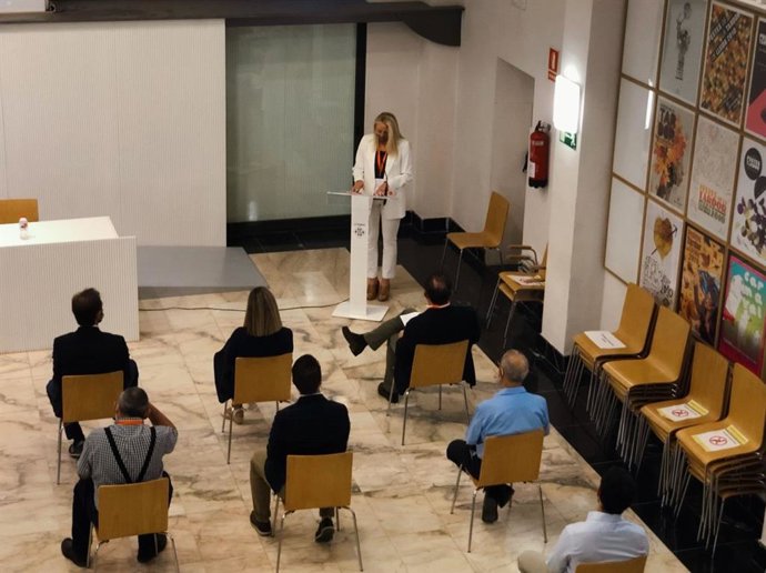 Maria Burrel en la jornada Los fondos Next Generation. Una oportunidad para Lleida