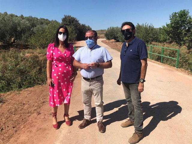 Visita a las obras en la JA-9111.