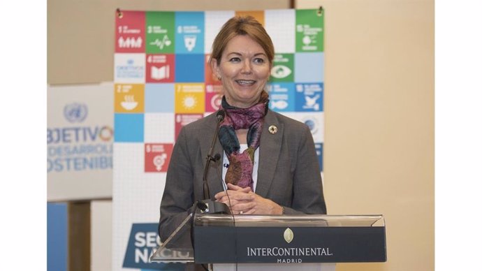 Archivo - Lise Kingo, CEO y Directora Ejecutiva del Pacto Mundial de las Naciones Unidas