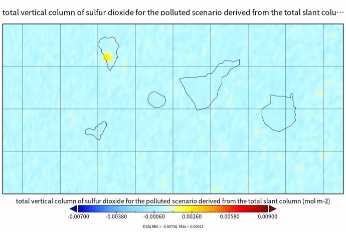 Mesurament de les emissions de dixid de sofre (SO2) del volc de La Palma