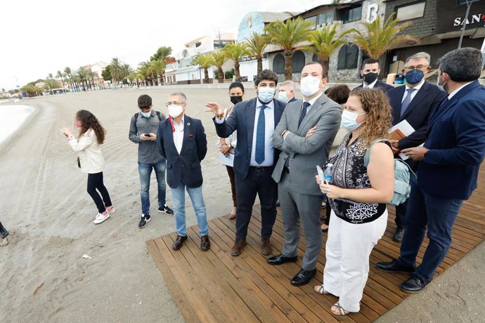 El presidente de la Comunidad, Fernando López Miras, sobre su reunión con el comisario europeo de Medio Ambiente, Océanos y Pesca, Virginijus Sinkevicius, para analizar la situación del Mar Menor