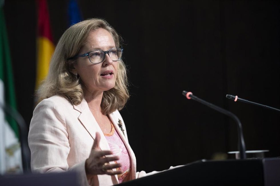 La vicepresidenta primera del Gobierno y ministra de Asuntos Económicos y Transformación Digital, Nadia Calviño.