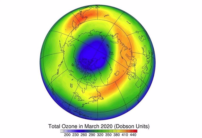 Agujero de ozono en el Ártico de 2020