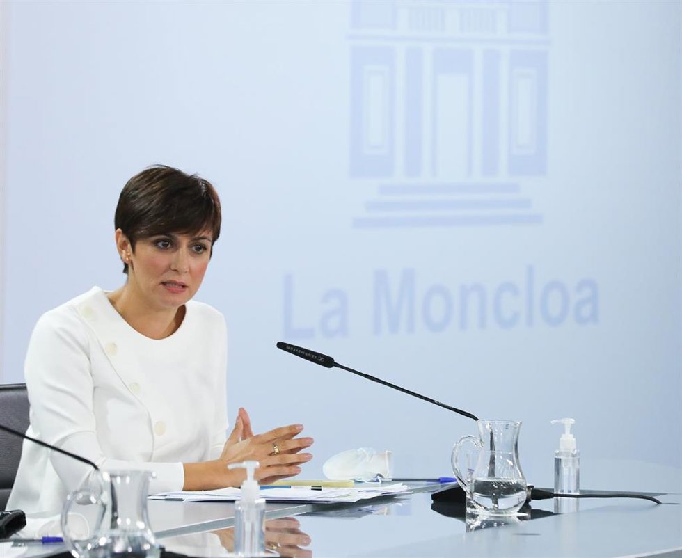 La ministra Portavoz, Isabel Rodríguez