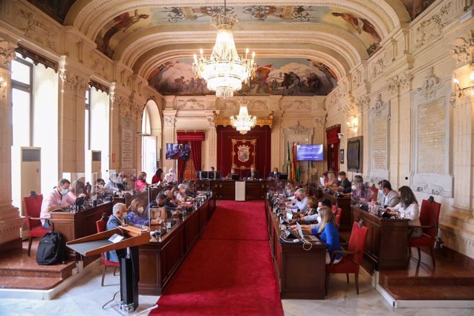 Pleno extraordinario del Ayuntamiento de Málaga