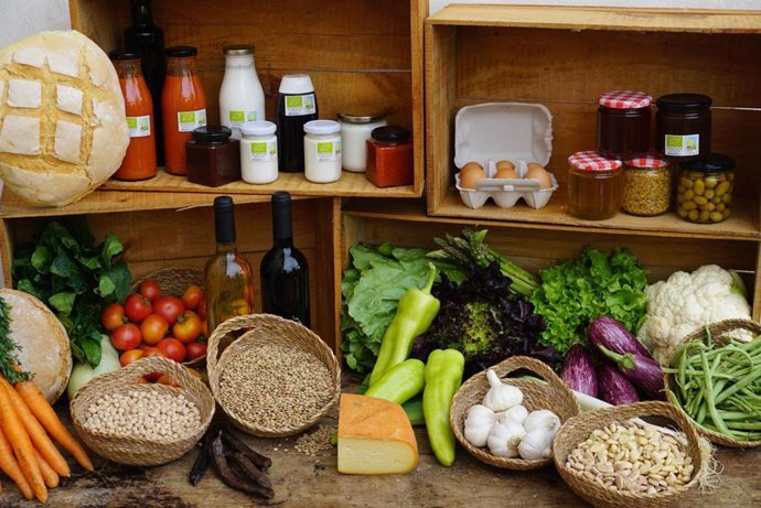 Imagen de archivo de varios productos ecológicos de Baleares.