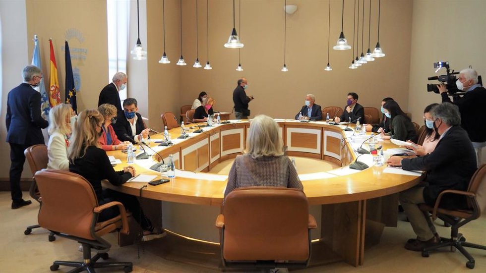 Reunión de la Xunta de Portavoces de la Cámara gallega celebrada el martes, día 21 de septiembre de 2021