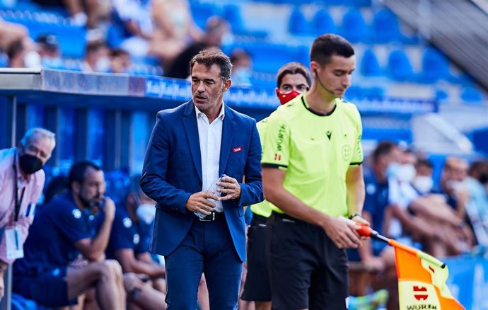 El entrenador del RCD Mallorca, Luis García Plaza