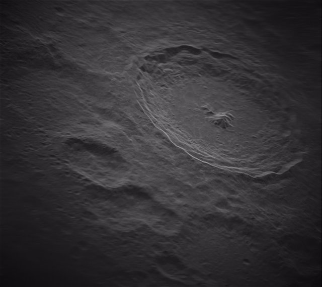 Nueva tecnología de radar ofrece esta visión del cráter lunar Tycho desde la superficie terrestre