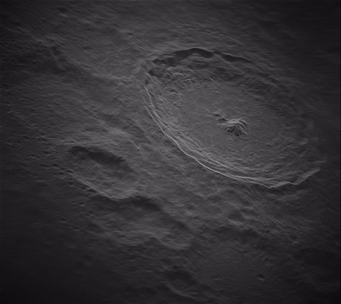 Nueva tecnología de radar ofrece esta visión del cráter lunar Tycho desde la superficie terrestre
