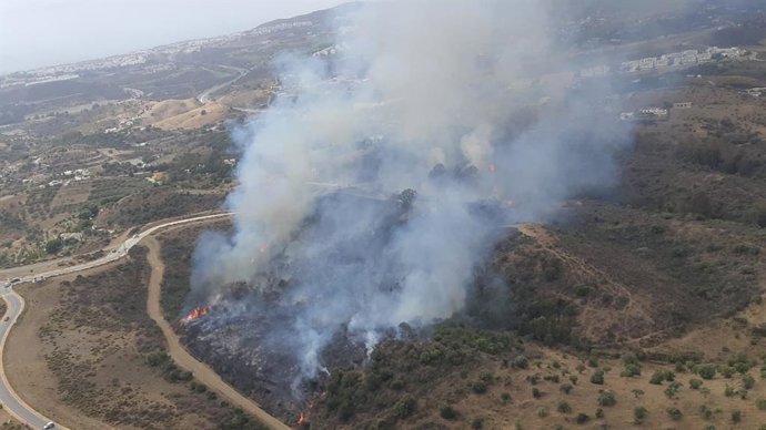 Incendio foretal declarado en Mijas