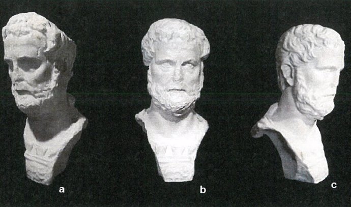Busto de Antonino Pío, único retrato imperial romano conocido relacionado con la ciudad de Malaca.