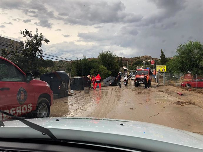 Anegaciones en Puente Tablas (Jaén)