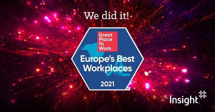 Insight EMEA clasificada como uno de los Best Workplaces in Europe