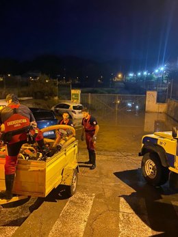 Lluvia, tormenta, en Lorca