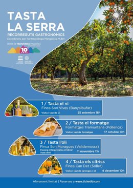 Cartel del nuevo ciclo 'Tasta la Serra'.