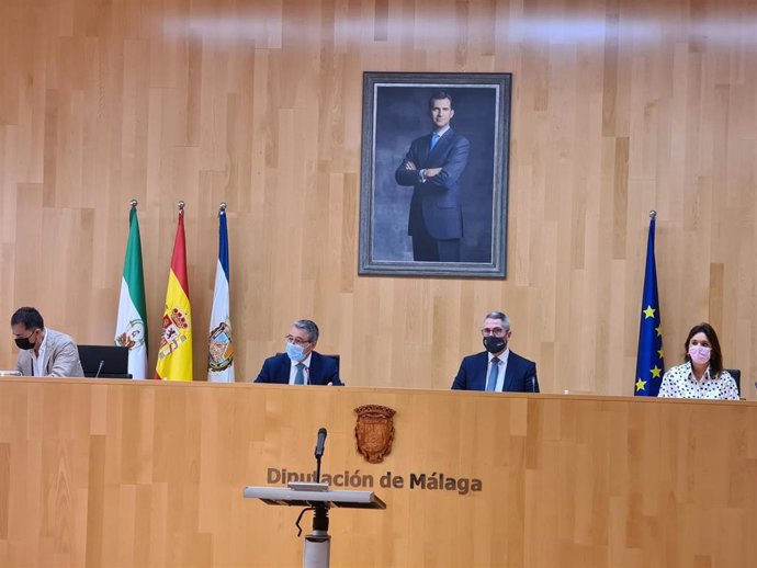 Pleno de septiembre de 2021 de la Diputación de Málaga presencial, el primero con todos los diputados provinciales desde febrero de 2020