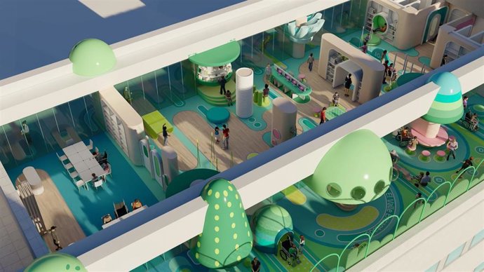 Futura terraza del Hospital Materno Infantil de Málaga para el disfrute de los niños ingresados