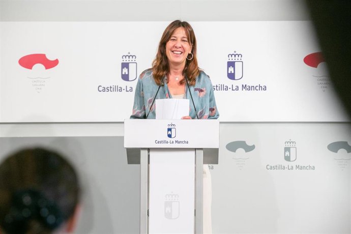 La portavoz del Gobierno de Castilla-La Mancha, Blanca Fernández