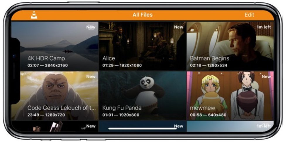 App de VLC para móviles.