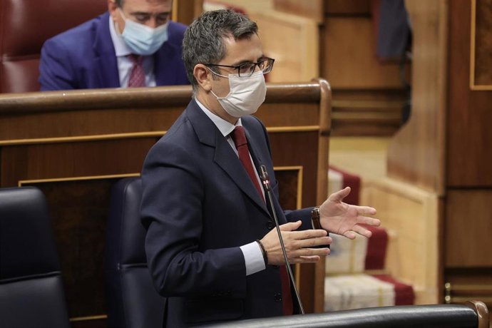 El ministro de la Presidencia, Relaciones con las Cortes y Memoria Democrática, Félix Bolaños.