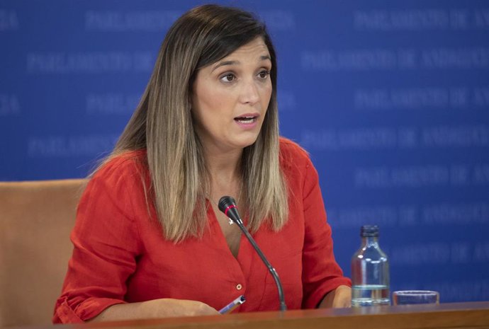 María Márquez, en el Parlamento de Andalucía. 