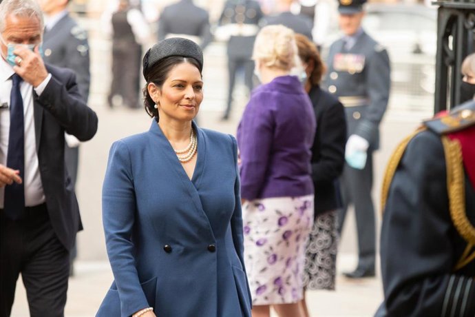 Priti Patel, ministra del Interior de Reino Unido.