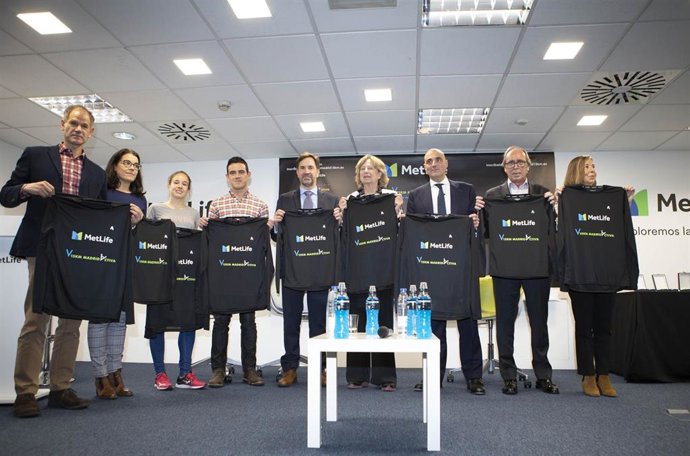 Archivo - Abel Antón en la presentación del V 15Km MetLife Madrid Activa.