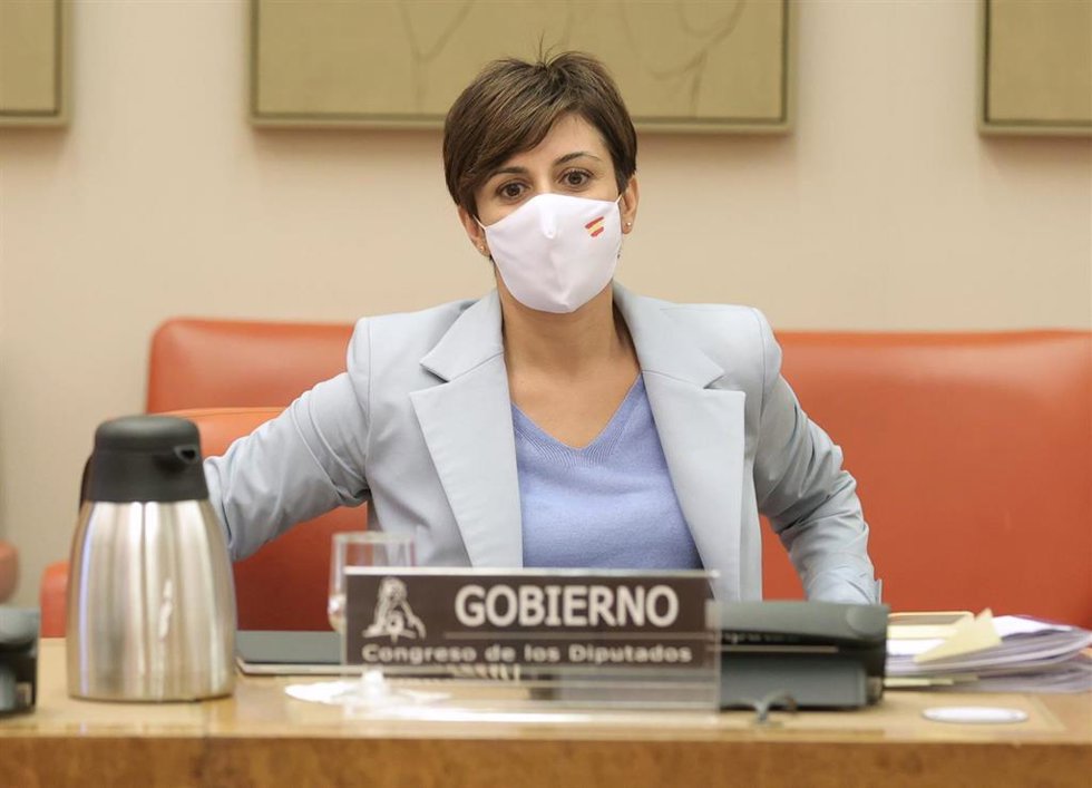 La ministra de Política Territorial, Isabel Rodríguez, comparece en una Comisión de Política Territorial en el Congreso de los Diputados, a 22 de septiembre de 2021, en Madrid, (España). En la comparecencia, a petición propia, ha informado sobre las lín