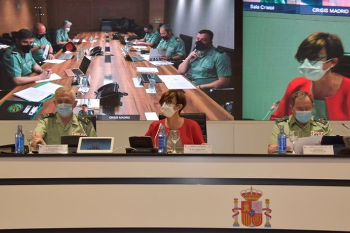 Archivo - La directora general de la Guardia Civil, María Gámez, preside el Consejo del Instituto Armado celebrado en junio de 2021