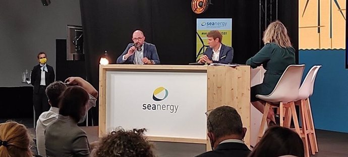 El director general de Energía y Cambio Climático, Pep Malagrava, durante su intervención en el fórum Seanergy.