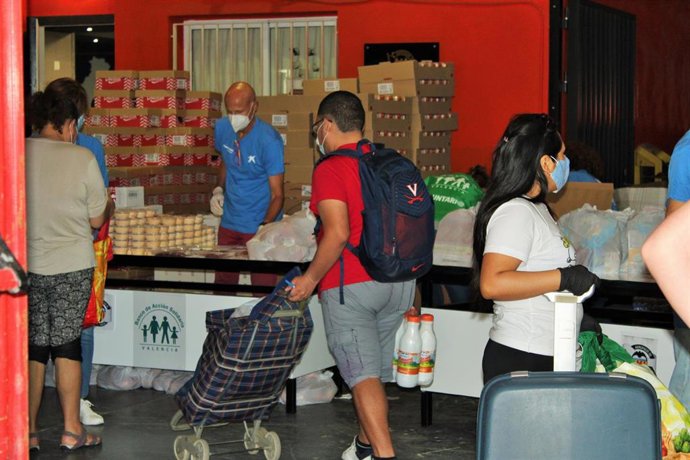 Reparto en el Banco de Alimentos