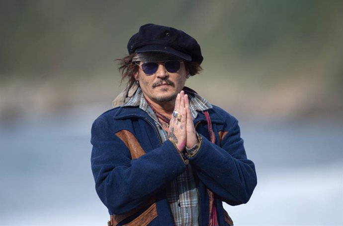El actor Johnny Depp llega a la 69 edición del Festival Internacional de Cine de San Sebastián, para recibir el Premio Donostia