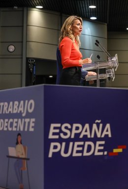 Archivo - La vicepresidenta segunda del Gobierno y ministra de Trabajo y Economía Social, Yolanda Díaz, en una imagen de archivo