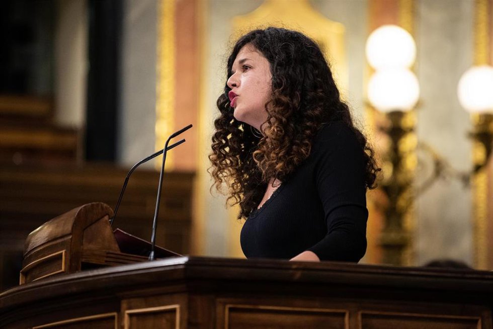 La portavoz adjunta de Unidas Podemos en el Congreso, Sofía Fernández Castañón.