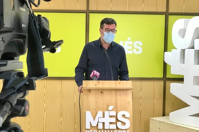 Archivo - El coordinador de MÉS per Mallorca, Antoni Noguera, en rueda de prensa.