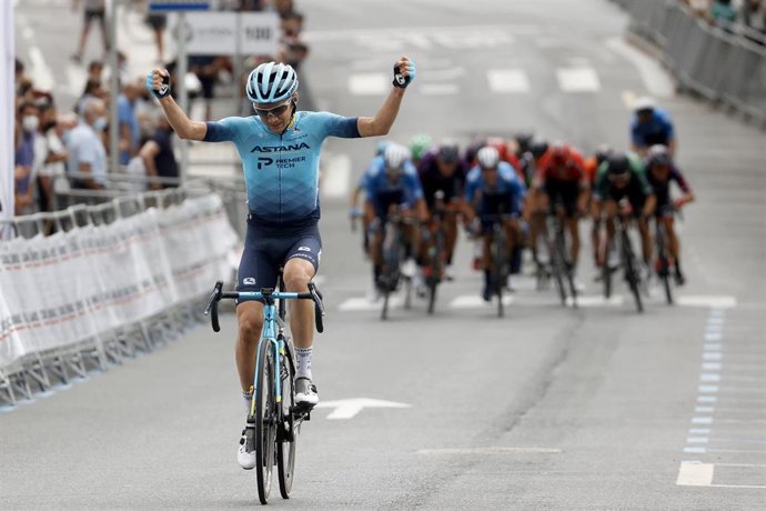Oscar Rodríguez durante la Clásica de Ordizia de 2021