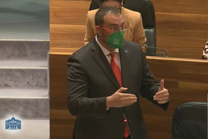 El presidente del Principado, Adrián Barbón