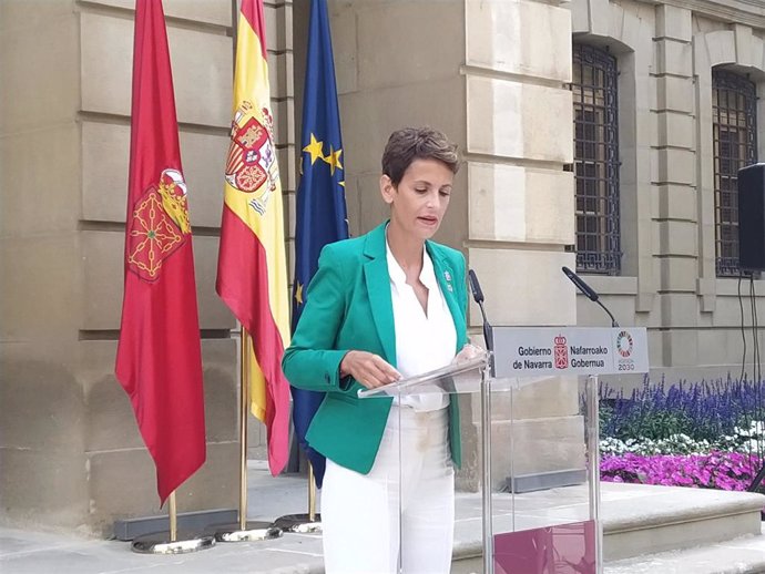 La presidenta María Chivite.