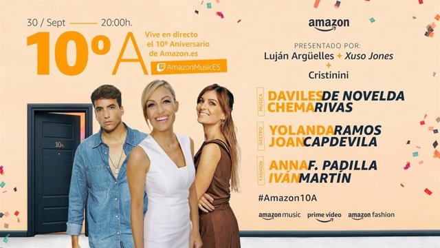 Fiesta de celebración del décimo aniversario de Amazon.Es