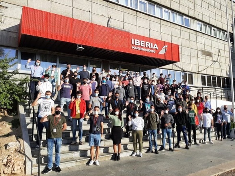 Medio centenar de estudiantes de FP harán prácticas en Iberia Mantenimiento