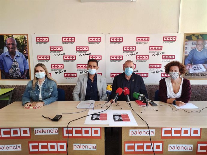 Presentación de la jornada El futuro del empleo y el trabajo decente en Palencia.