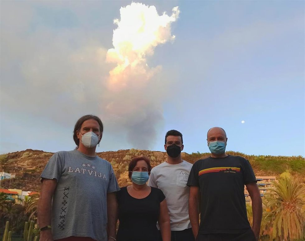 Científicos de la UGR en la isla de La Palma