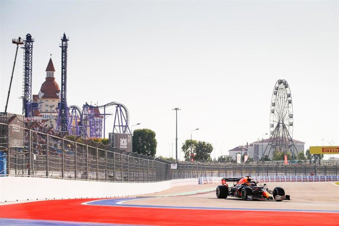 Archivo - Verstappen en el Gran Premio de Rusia 2020