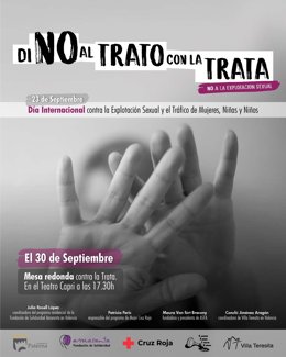 Imagen de la campala del Ayuntamiento de Paterna contra la trata de mujeres, niñas y niños