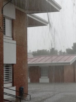 Intensa lluvias en Cartaya.