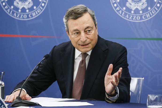 El primer ministro de Italia, Mario Draghi. 
