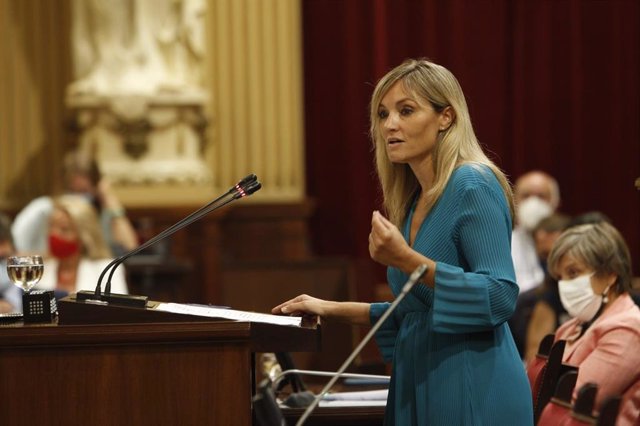 La portavoz de Cs, Patricia Guasp, durante el Debate de Política General 2021.