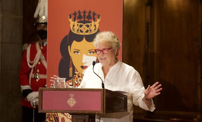 La pregonera de las fiestas de la Merc, Custodia Moreno.