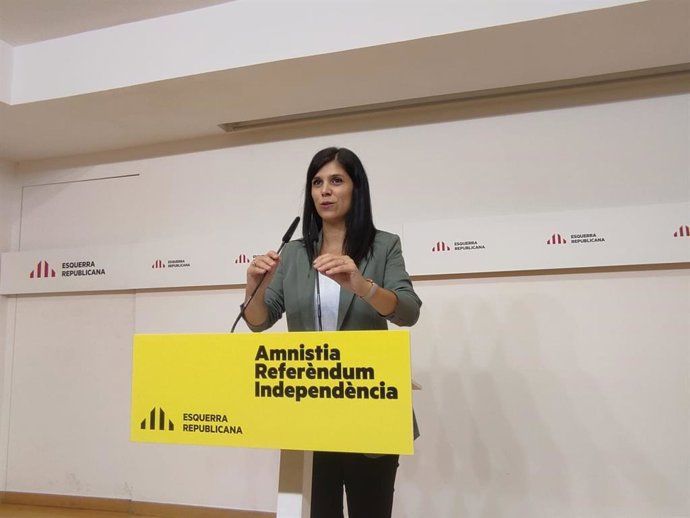 La secretaria general adjunta y portavoz de ERC, Marta Vilalta.